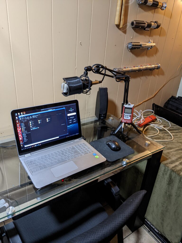 Set up for recording