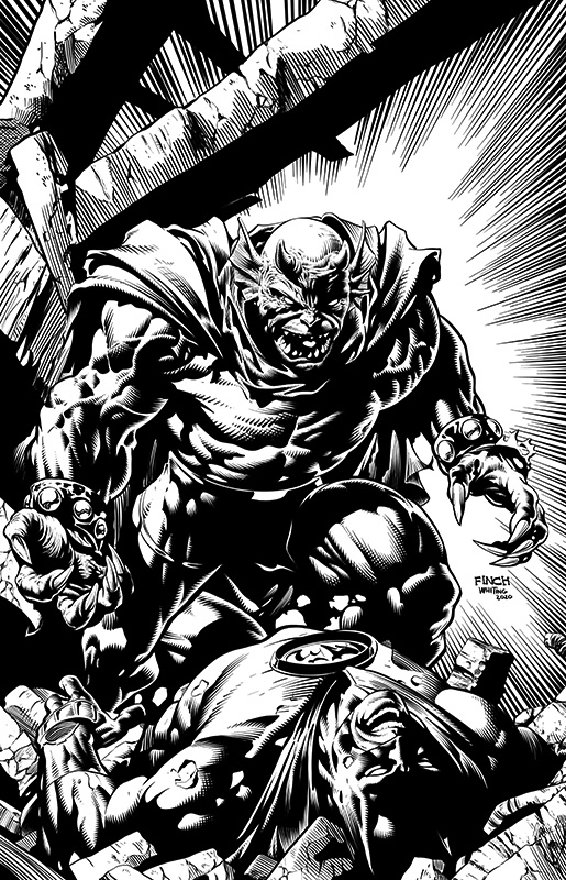 Comic Inking Time-Lapse – Batman vs Demon