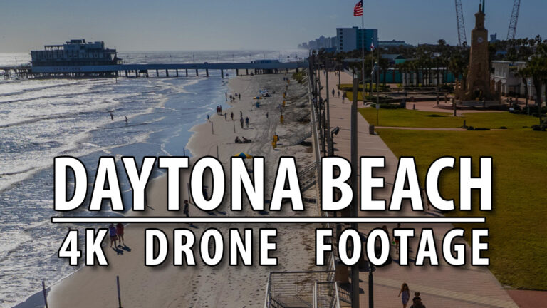 4k Aerial Drone Footage of Daytona Beach, Florida